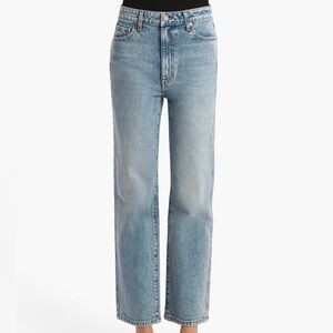 Khaite Abigail Denim Cotton Stretch Jeans Bryce Light Wash Blue